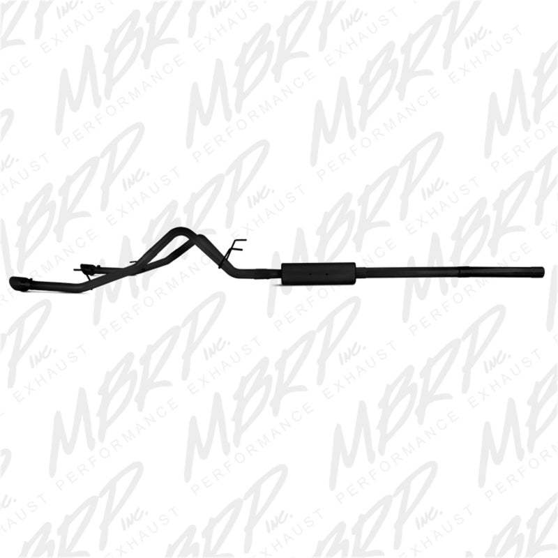 MBRP 09-14 Dodge Ram 1500 5.7L Cat-Back Dual Split Rear (Through Stock Bumper) AL - Black - eliteracefab.com