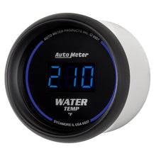 Load image into Gallery viewer, AutoMeter GAUGE; WATER TEMP; 2 1/16in.; 340deg.F; DIGITAL; BLACK DIAL W/BLUE LED - eliteracefab.com