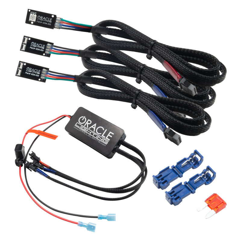 Oracle 19-22 Ram Fiber Optic LED Interior Ambient Dash Kit - ColorSHIFT (3PCS) - ColorSHIFT - eliteracefab.com