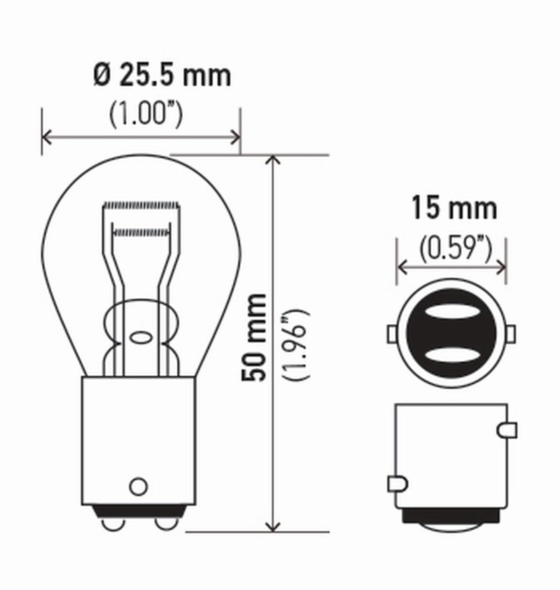 Hella Bulb 7528 12V 21/5W Bay15D S8 (2)