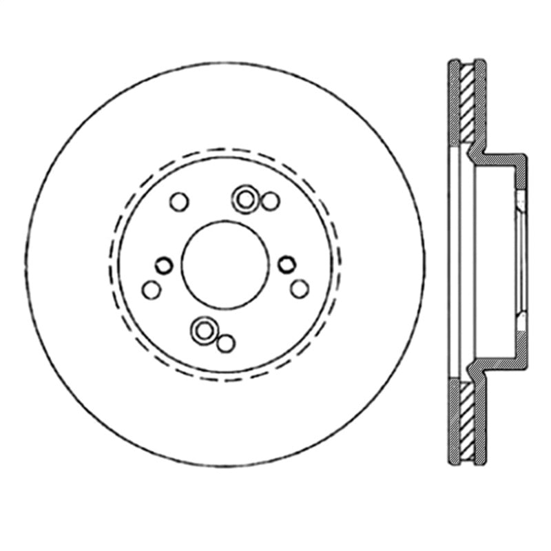 STOPTECH NISSAN 370Z / 01-03 ACURA CL / 06 EL / 04-09 TSX / 03-07 HONDA ACCORD COUPE M/T / 05-08 SE, 127.40046R - eliteracefab.com