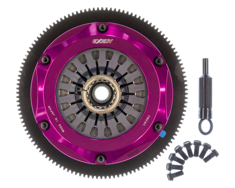 Exedy 2004-2014 Subaru Impreza WRX STI H4 Hyper Twin Cerametallic Clutch Sprung Center Disc Pull - eliteracefab.com