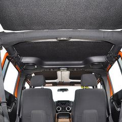 DEI 07-10 Jeep Wrangler JK 4-Door Boom Mat Headliner - 4 Piece - Black Leather Look