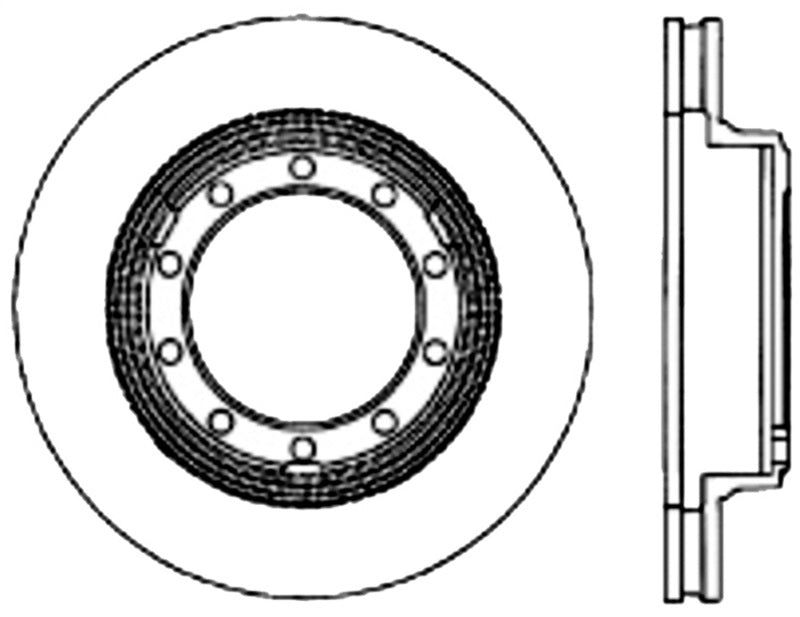 Stoptech 07-09 / 11-18 Ford F-53 Premium Front CryoStop Brake Rotor Stoptech