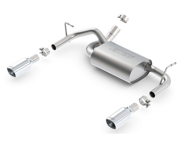 Borla 12-16 Jeep Wrangler 3.6L AT/MT 4WD Single Split Rr Exit Touring Exhaust (rear section only) - eliteracefab.com