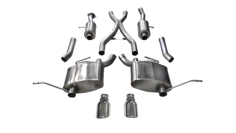 Corsa 15-16 Jeep Grand Cherokee Polished 2.5in Dual Rear Exit Cat-Back Exhaust - eliteracefab.com