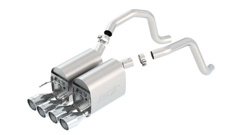 Borla 05-08 Corvette Coupe/Conv 6.0L/6.2L 8cyl 6spd RWD Touring SS Exhaust (rear section only) - eliteracefab.com