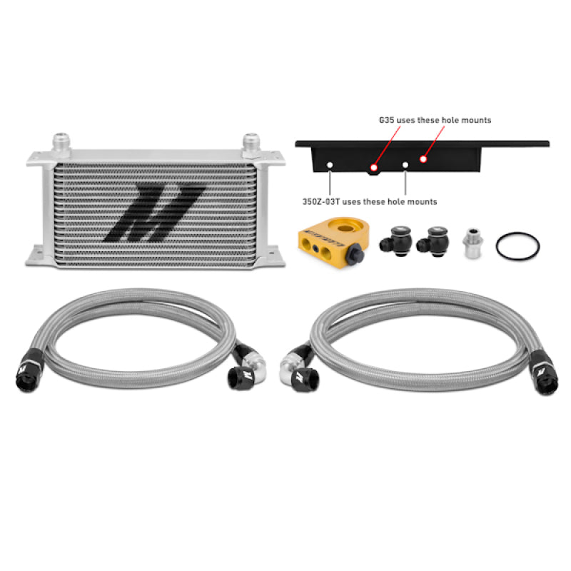 Mishimoto 03-09 Nissan 350Z / 03-07 Infiniti G35 (Coupe Only) Oil Cooler Kit - Thermostatic - eliteracefab.com