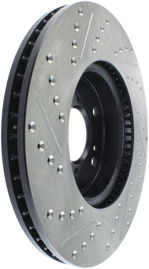 StopTech Slotted & Drilled Sport Brake Rotor Front Left 13 Honda Accord Sport - eliteracefab.com