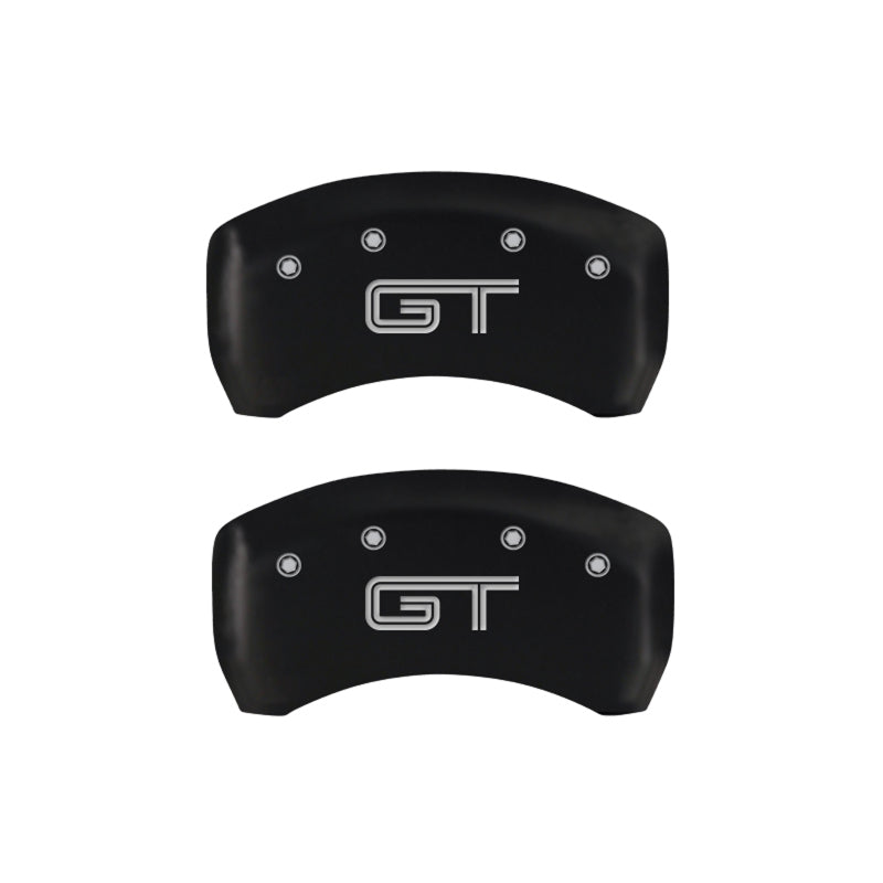 MGP Rear set 2 Caliper Covers Engraved Rear S197/GT Red finish silver ch MGP