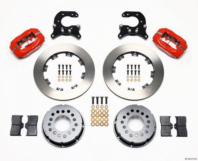 Wilwood Forged Dynalite P/S Rear Kit Red Small Ford 2.66in Offset Wilwood