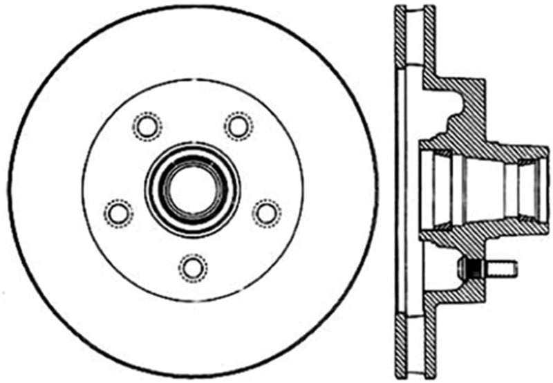 StopTech Slotted & Drilled Sport Brake Rotor Stoptech