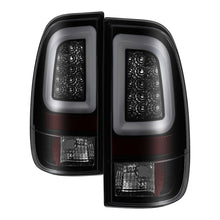 Load image into Gallery viewer, Spyder 97-03 Ford F150 Stylsd. F250 V3 Lght Bar LED Tail Lights - Blk Smk ALT-YD-FF15097V3-LBLED-BSM - eliteracefab.com