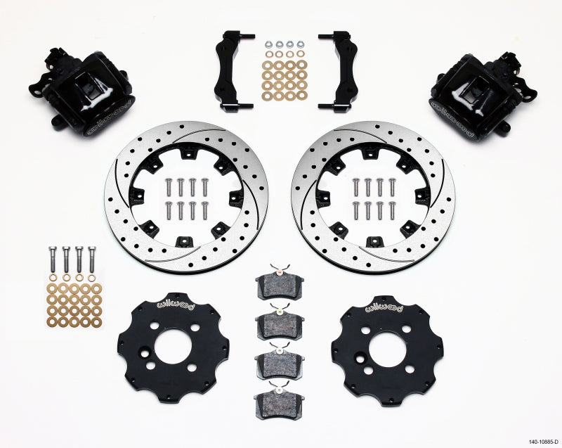 Wilwood Combination Parking Brake Rear Kit 11.75in Drilled Mini Cooper - eliteracefab.com