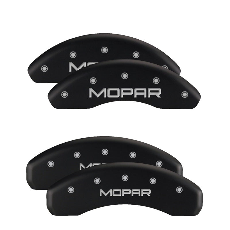 MGP 4 Caliper Covers Engraved Front & Rear 300 Black finish silver ch MGP