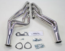 Load image into Gallery viewer, JBA 65-73 Ford Mustang 260-302 SBF 4 Speed C4/C6/AOD 1-3/4in Primary Silver Long Tube Header