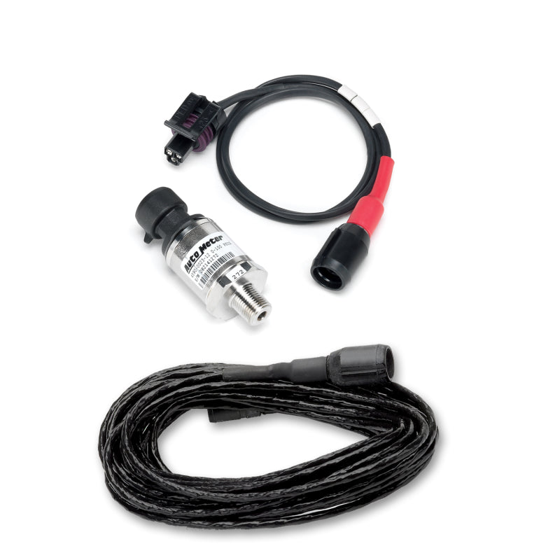AutoMeter Sensor Kit Pressure 100PSI 8ft. Harness For Ultimate Dl 9135
