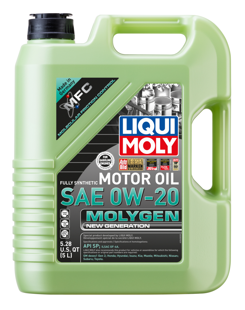 LIQUI MOLY 5L Molygen New Generation 0W20 (case of 4 ) LIQUI MOLY