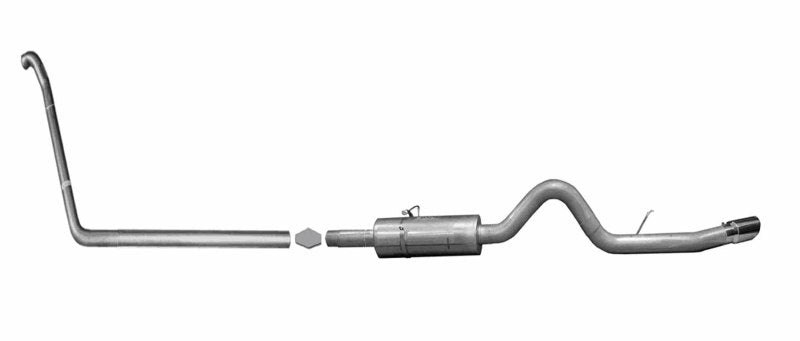 Gibson 99-03 Ford F-250 Super Duty Lariat 7.3L 4in Turbo-Back Single Exhaust - Stainless Gibson