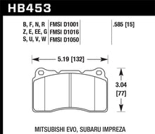 Load image into Gallery viewer, Hawk Performance ER-1 Front Brake Pads - HB453D.585