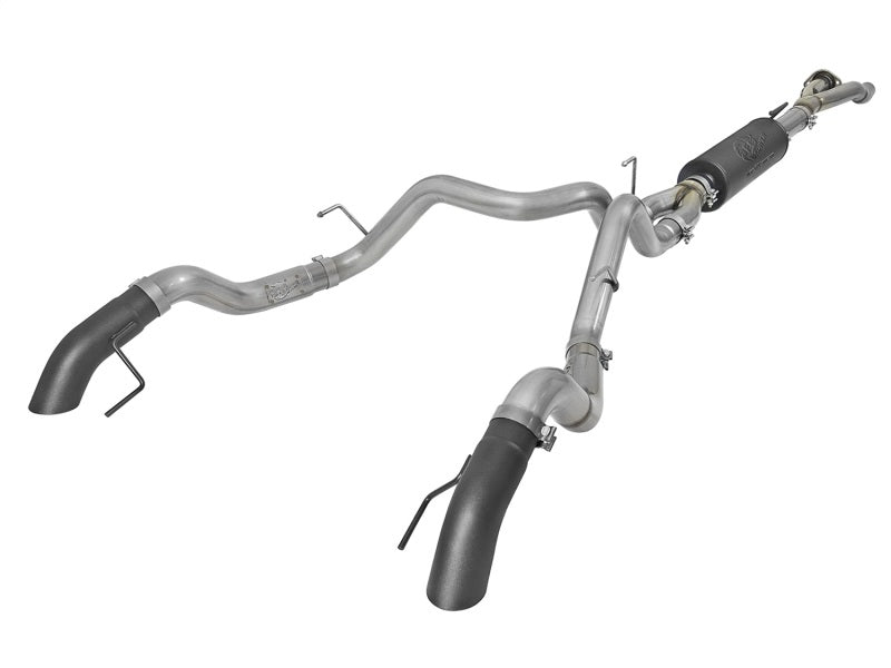 aFe MACH Force-Xp Cat-Back Exhaust w/Dual Hi-Tuck Tips Black 17-18 Ford F-150 Raptor V6-3.5L (tt) aFe