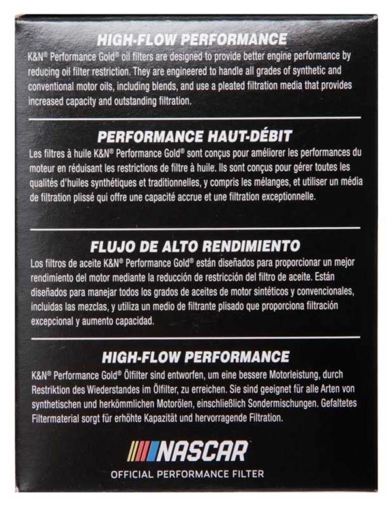 K&N Performance Oil Filter for 06-11 BMW M5/M6 / 08-15 Porsche Cayenne 4.8L / 10-15 911 3.4L/3.8L - eliteracefab.com
