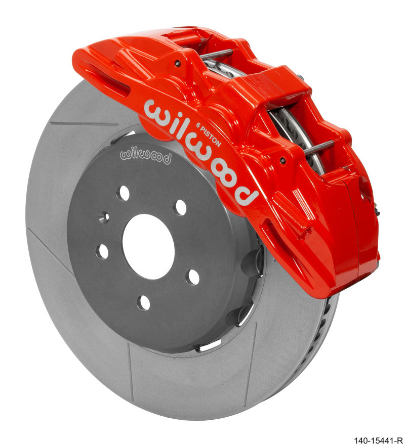 Wilwood SX6R Front Brake Kit 15in Lug Drive Red Rotor w/ Lines 16-19 Chevrolet Camaro Wilwood