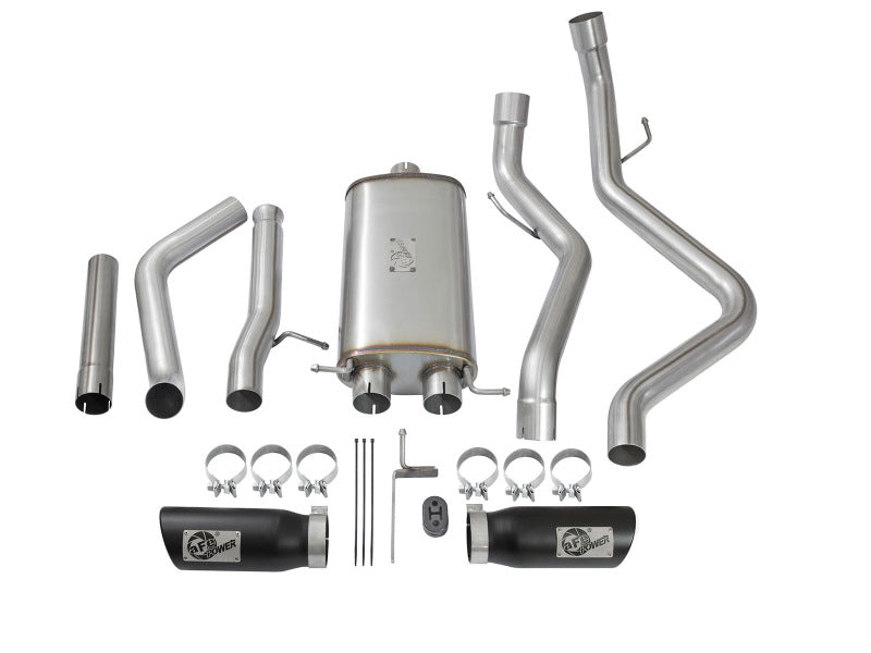 aFe MACH Force-Xp 3in CB SS Dual Exhaust w/Black Tips 09-16 GM Silverado/Sierra 4.3L/4.8L/5.3L aFe