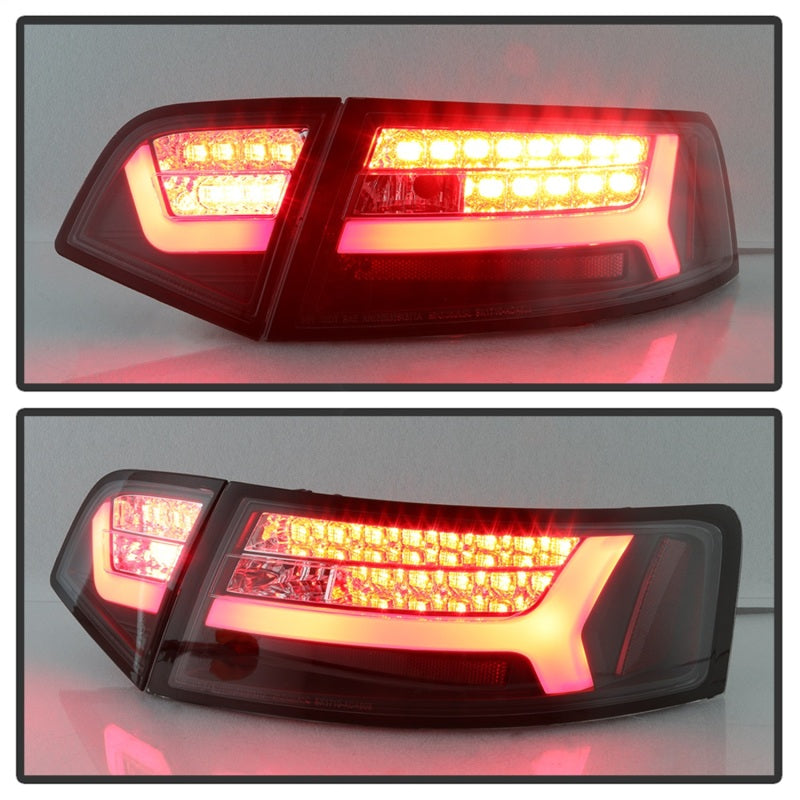 Spyder 09-12 Audi A6 LED Tail Lights - Black (ALT-YD-AA609-LED-BK) - eliteracefab.com