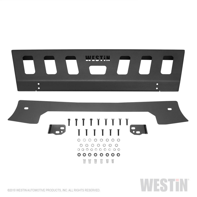 Westin 18-19 Jeep Wrangler JL Front Bumper Skid Plate - Textured Black - eliteracefab.com