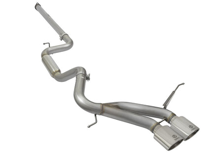 aFe POWER Takeda 3in 304 SS Cat-Back Exhaust w/ Polished Tips 13-17 Ford Focus ST L4-2.0L (t) - eliteracefab.com