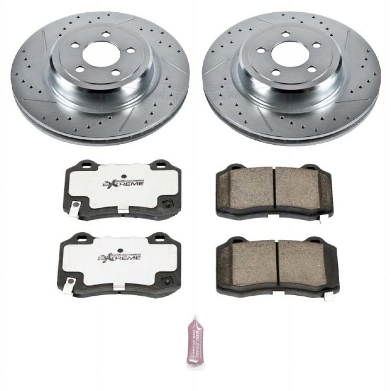 Power Stop 05-10 Chrysler 300 Rear Z26 Street Warrior Brake Kit - eliteracefab.com