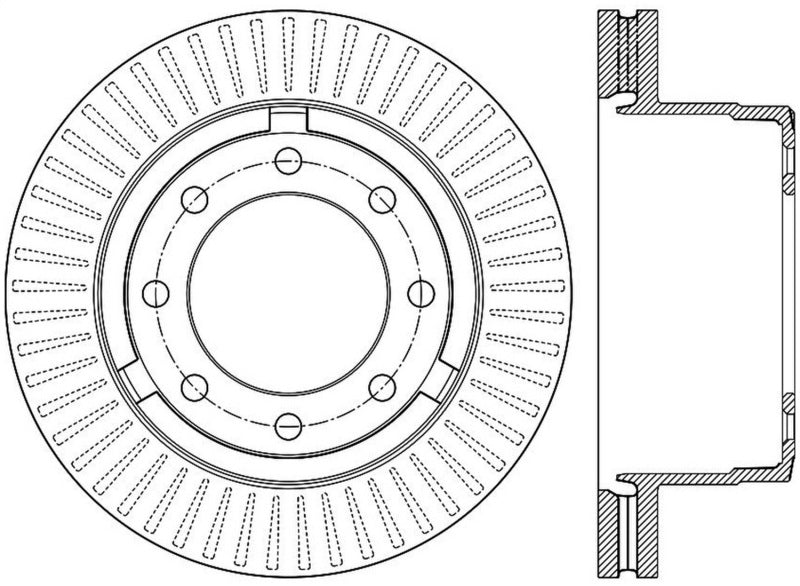 StopTech Power Slot 12-13 Ford F-250/F-350 Rear Right Slotted Rotor - eliteracefab.com