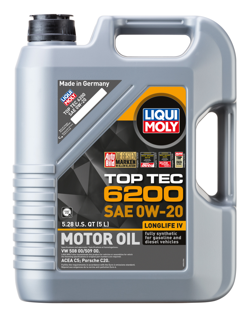 LIQUI MOLY 5L Top Tec 6200 Motor Oil 0W20 LIQUI MOLY