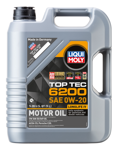 LIQUI MOLY 5L Top Tec 6200 Motor Oil 0W20 LIQUI MOLY