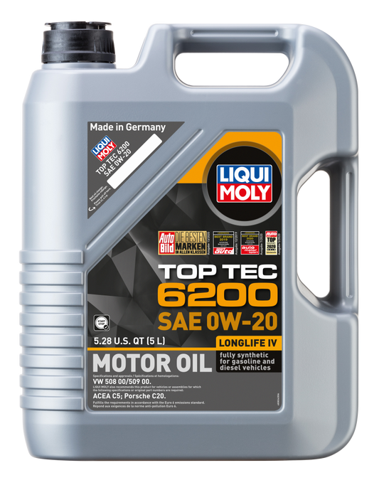 LIQUI MOLY 5L Top Tec 6200 Motor Oil 0W20 LIQUI MOLY