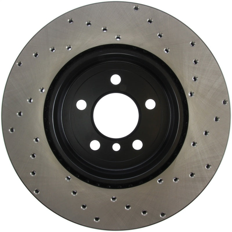 StopTech 11-13 BMW 550i Rear Right Drilled Sport Brake Rotor - eliteracefab.com