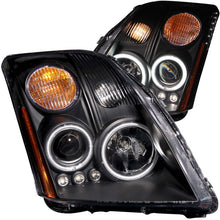 Load image into Gallery viewer, ANZO USA Nissan Sentra Projector Headlights Black; 2007-2012 - eliteracefab.com