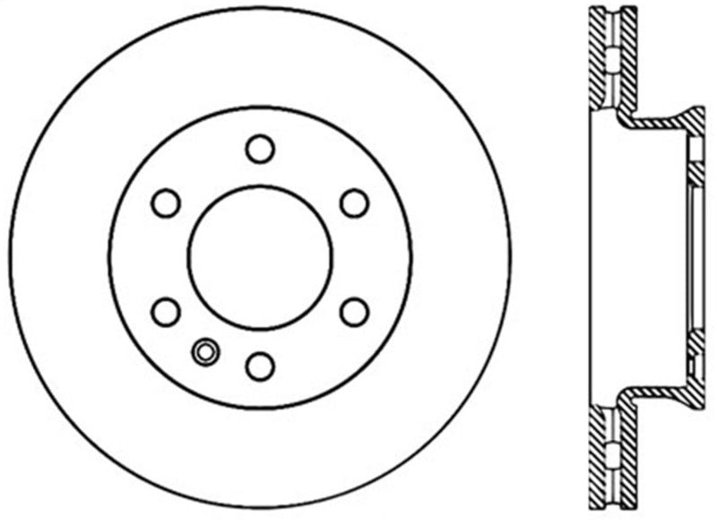 Stoptech 07-09 Dodge Sprinter Front Premium High Carbon Cryo Brake Rotor Stoptech