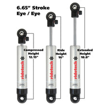 Load image into Gallery viewer, Ridetech HQ Series Shock Absorber Single Adjustable 6.65in Stroke Eye/Eye Mounting 12.15in x 18.8in - eliteracefab.com