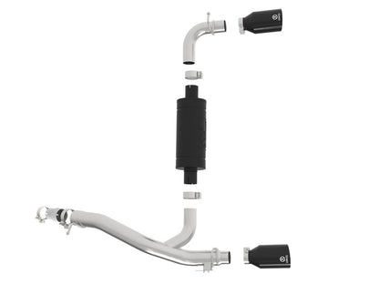 aFe Takeda 3in 304 SS Axle-Back Exhaust System w/ Black Tip 16-18 Ford Focus RS 2.3L (t) aFe