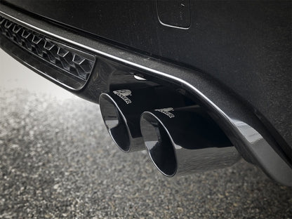 aFe MACH Force-Xp 3.5in. 304 SS C/B Exhaust w/o Muffler 15-18 BMW X5 M V8-4.4L (tt) - Black Tip aFe