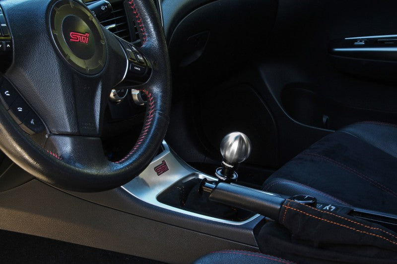 Perrin BRZ/FR-S/86 Brushed Ball 2.0in Stainless Steel Shift Knob - eliteracefab.com