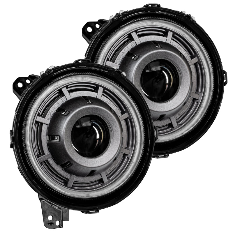 Oracle Oculus Bi-LED Projector Headlights for Jeep JL/Gladiator JT - Graphite Metallic - 5500K - eliteracefab.com