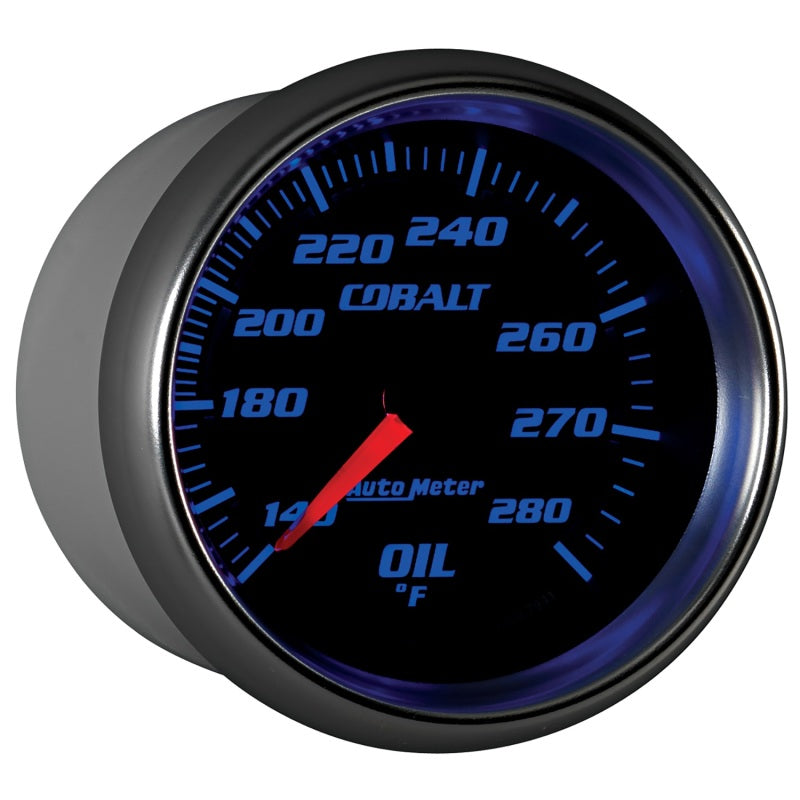 Autometer Cobalt 66.7mm 140-280 Degree F Mechanical Oil Temperature Gauge 7941
