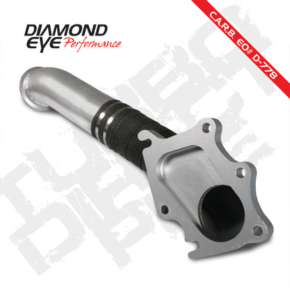 Diamond Eye TURBO-DIRECT 3in AL CHEVY LB7 DURAMAX 01-04 5 BTWN TURBO & F PIPE TRANS DIPSTICK MOD REQ Diamond Eye Performance