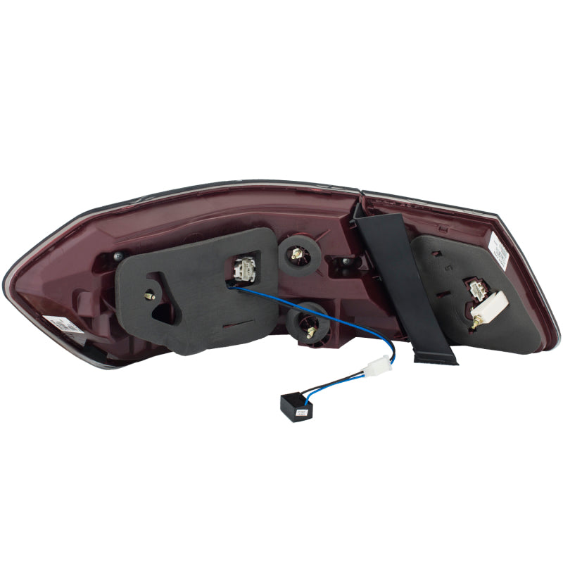 ANZO 2010-2013 Mercedes Benz E Class W212 LED Taillights Red/Clear ANZO