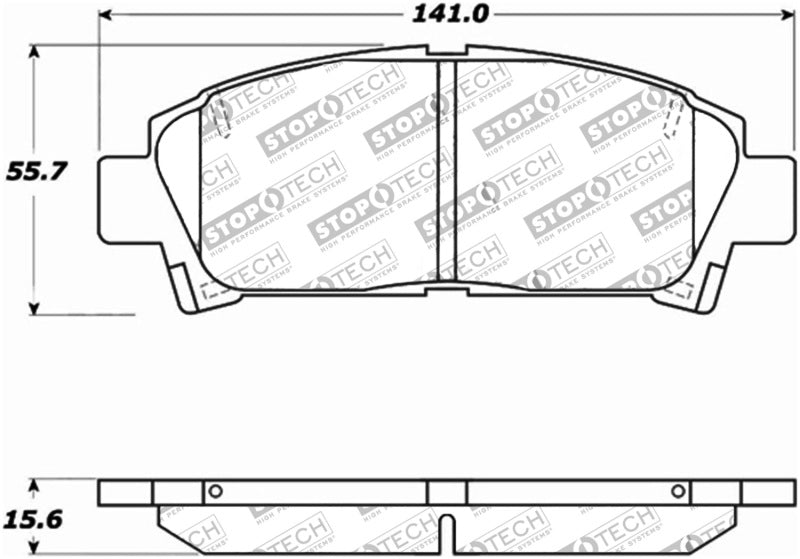 StopTech Performance 92-95 Toyota MR2 Turbo Front Brake Pads - eliteracefab.com