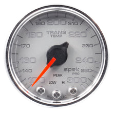 Load image into Gallery viewer, Autometer Spek-Pro Gauge Trans Temp 2 1/16in 300f Stepper Motor W/Peak &amp; Warn Slvr/Chrm