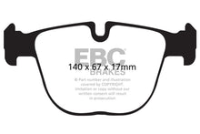 Load image into Gallery viewer, EBC 10+ BMW X5M 4.4 Twin Turbo Yellowstuff Rear Brake Pads - eliteracefab.com